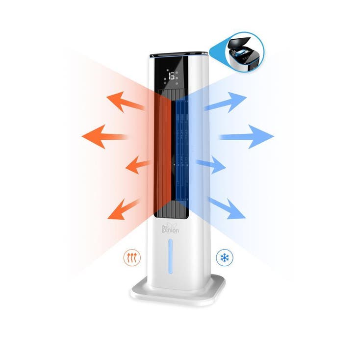 Ventilator COOL + HOT Verwarming of verkoeling - FAN  Kachel, Witgoed en Apparatuur, Ventilatoren, Ventilator met afstandsbediening