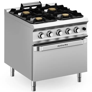 Fornuis + Oven | DOMINA PRO 900 | Gas | 4 Branders (7kW + 3x, Verzenden, Nieuw in verpakking