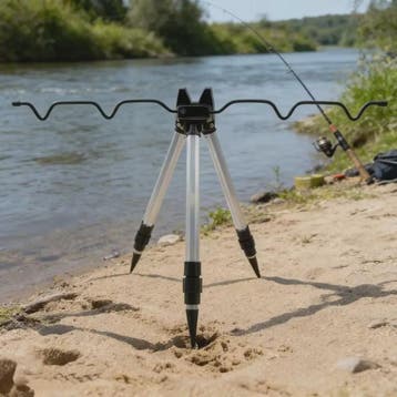 3-Delige Telescopische Hengelsteun Tripod met Sterke Basis v, Watersport en Boten, Hengelsport | Algemeen, Verzenden, Nieuw