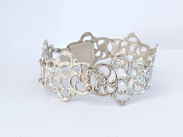 Zilver - Armband - gebr. van Domburg, Nieuw