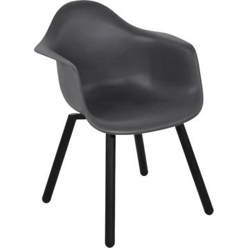 Kuip Tuinstoel   Kunststof  Albert  Antraciet  Garden Interi, Tuin en Terras, Tuinstoelen, Verzenden, Nieuw