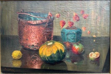 Piet Cottaar (1878–1950) - Stilleven met koperen ketel en