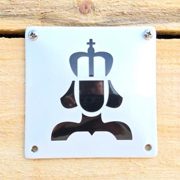 WC bord Koningin, Verzenden, Nieuw