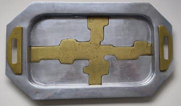 David Marshall - Dienblad - Messing, Aluminium - Dienblad