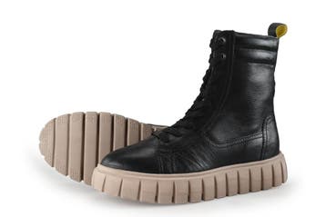 Salamander Veterboots in maat 40 Zwart, Verzenden, Zwart, Overige typen, Zo goed als nieuw