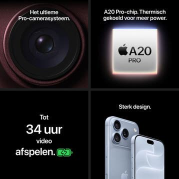 Apple iPhone 18 Pro 512GB Bordeaux Rood met GARANTIE & ve..., Telecommunicatie, Ophalen of Verzenden, Nieuw