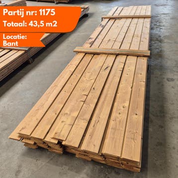 Partij Thermo vuren channelsiding 4800x140-130x19mm, Ophalen of Verzenden, Nieuw