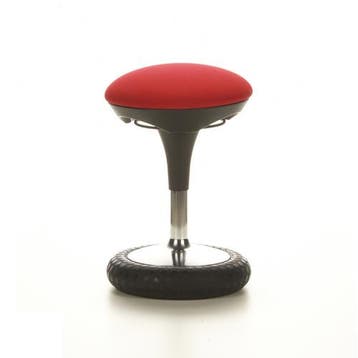 Werkkruk/Verhoogde Bureaustoel | Stof | Rood | Ergonomisch, Verzenden, Nieuw