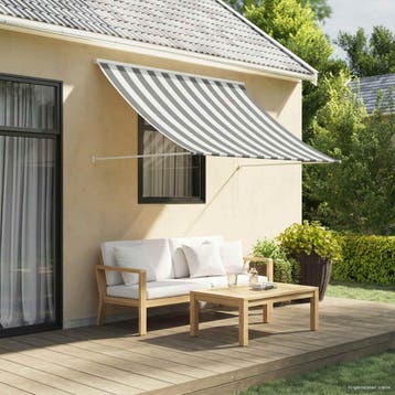 vidaXL Markies Antraciet en Wit 200 x 150 cm, Tuin en Terras, Verzenden, Nieuw
