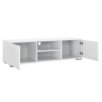 TV meubel Seattle tv kast MDF 34,5x120x40 cm wit hoogglans, Verzenden, Nieuw