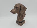Bust of a Bust of a dachshund dog statue - home decor dog lo, Verzenden, Nieuw