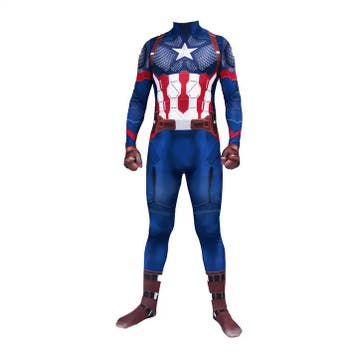 Captain America - 140 (8-9 Jaar) - Verkleedkleding, Ophalen of Verzenden, Nieuw