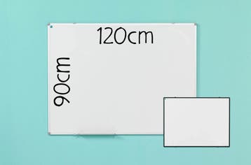 Whiteboard 120x90 cm, gelakt staal, Overige plaatsen, Ophalen of Verzenden, Nieuw in verpakking, Overige typen