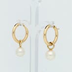 Oorbellen - 14 karaat Geel goud Parel, Nieuw