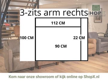 Leren elementenbank Flow- element 1 zits (90) arm rechts, Nieuw, Ophalen of Verzenden, Rechte bank, Modern