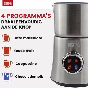 2dekans | DistinQ® Melkopschuimer – Inductiemelkopschuimer, Ophalen of Verzenden, Zo goed als nieuw