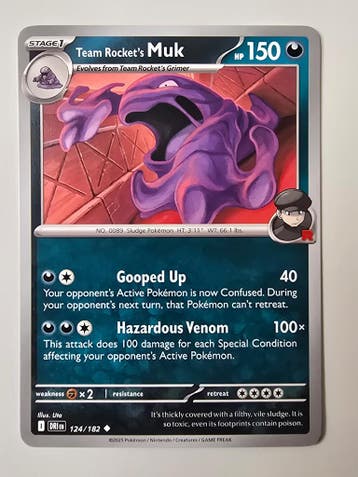 TEAM ROCKETS MUK (DESTINED RIVALS 124/182) (TRADING CARD), Verzenden, Gebruikt