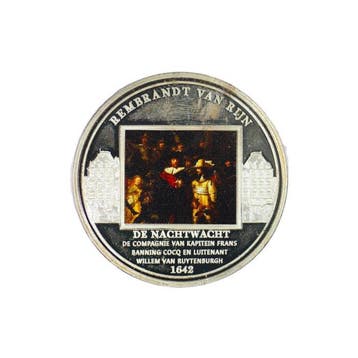 Nederland. Silver Plated Medal Rembrandt van Rijn / De