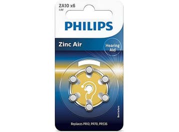Philips Zink Batterijen – Set van 6 – 1.4V – 90 mAh, Verzenden, Nieuw