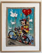 Elisée Skayzoo - Gaston Lagaffe Tour de france, Antiek en Kunst, Kunst | Schilderijen | Modern