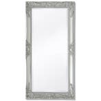 vidaXL Wandspiegel Barok 100 x 50 cm zilver, Huis en Inrichting, Woonaccessoires | Spiegels, Verzenden, Nieuw