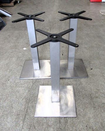 RVS Poot, Tafelpoot, Onderstel B40 x D40 x H74cm