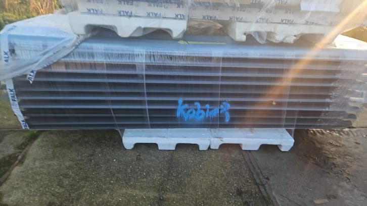 Sandwichpanelen, dakplaten, 43/83mm golf, 20x3m b-keus, Doe-het-zelf en Verbouw, Platen en Panelen, Zo goed als nieuw, 50 tot 100 mm