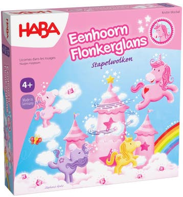 Eenhoorn Flonkerglans - Stapelwolken | Haba - Kinderspellen, Verzenden, Nieuw