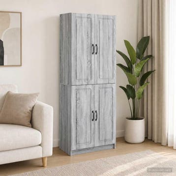 vidaXL Kastenset 2 st Bewerkt hout, Minder dan 50 cm, Verzenden, Nieuw, Minder dan 100 cm