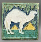Art Deco Tegel - Dromedaris - De Porceleyne Fles, Delft -, Antiek en Kunst