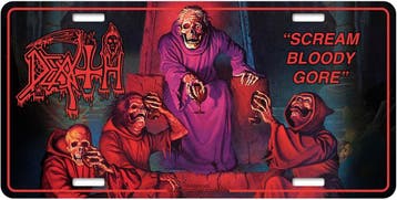 Death Scream Bloody Gore - USA Nummerplaat off. merchandise, Verzamelen, Ophalen of Verzenden, Nieuw, Poster, Artwork of Schilderij