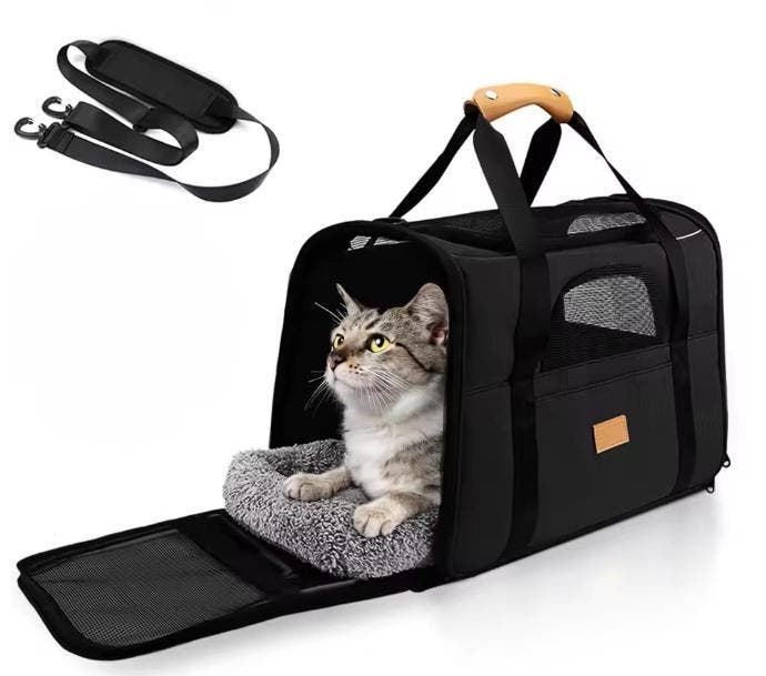 Opvouwbare Kattendraagtas – Lichtgewicht Reistas met Gaas, Dieren en Toebehoren, Katten-accessoires, Nieuw, Verzenden
