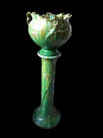 Jardinière - Majolica (lood glazuur) - Art Nouveau, Antiek en Kunst