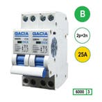 Gacia installatieautomaat Kookgroep 2P+2N B25 6KA -, Doe-het-zelf en Verbouw, Elektra en Kabels, Ophalen of Verzenden, Nieuw