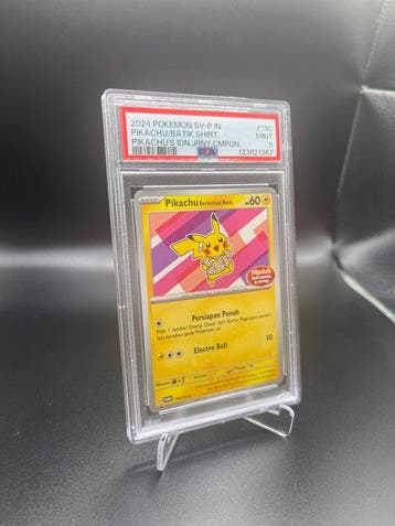 Pokémon - 1 Graded card - Pink Batik Pikachu #190 - PSA 9, Nieuw