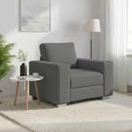 vidaXL Sofa Stoel Donkergrijs 100 cm Stof, Verzenden, Nieuw, Stof, Minder dan 150 cm