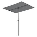[pro.tec] Parasol 360° Carsoli 120-200x180x130 cm grijs, Verzenden, Nieuw