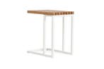 SUNS Savona loungetafel matt white met teak blad 30 x 45 cm, Ophalen of Verzenden, Nieuw