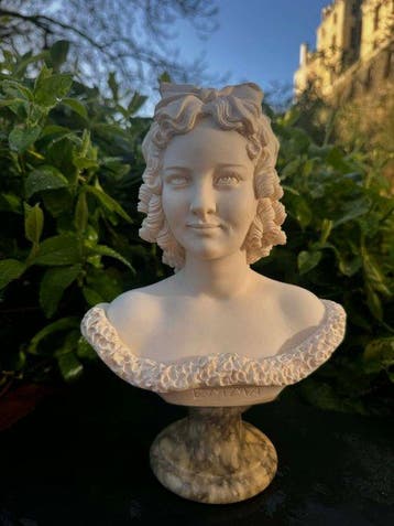 Arnaldo Giannelli (1907-2005) - Buste, Emma - 25 cm - Albast, Antiek en Kunst