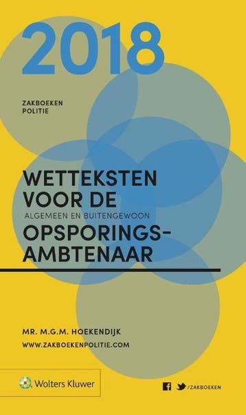 9789013143331 Zakboeken Politie  -  Zakboek Wetteksten vo..., Boeken, Verzenden, Zo goed als nieuw, M.G.M. Hoekendijk