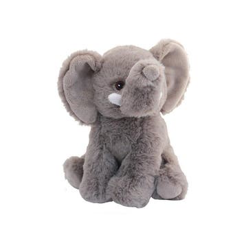 Pluche olifant knuffel - grijs - 19 cm - savanne, Verzenden, Nieuw