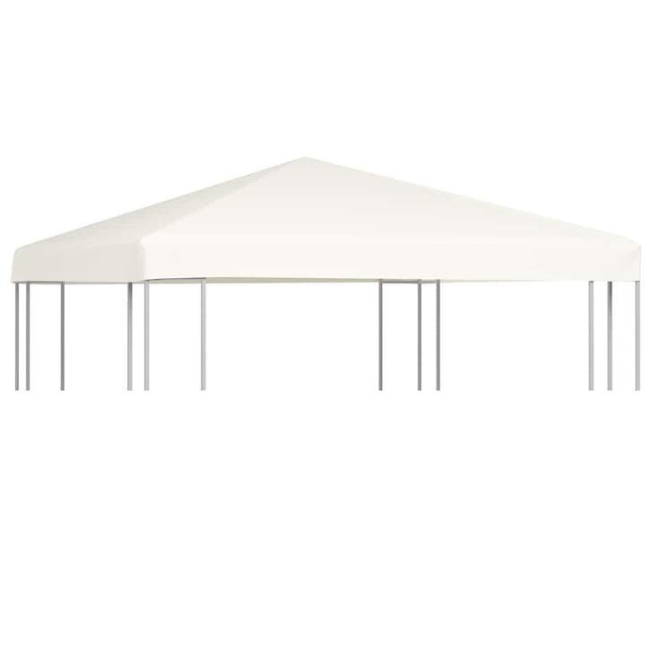 vidaXL Prieeldak 310 g/m² 3x3 m crèmewit, Tuin en Terras, Partytenten, Nieuw, Verzenden