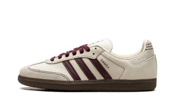 adidas Samba OG Wonder White Maroon (W), Nieuw