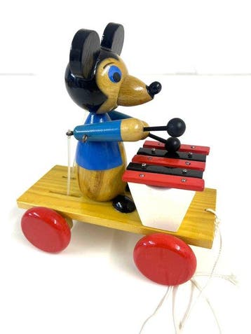 Mickey Mouse - 1 Pull toy by Simba, Germany - Disney - 1950, Nieuw