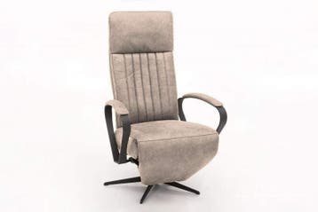 Relaxfauteuil Heukelum - relaxfauteuils - Creme, Nieuw, Stof