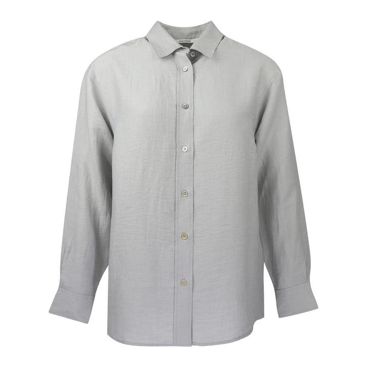 Graumann • grijze linnen blouse Lue • XS, Kleding | Dames, Tops, Grijs, Nieuw, Maat 34 (XS) of kleiner, Verzenden