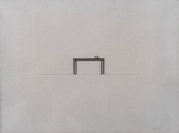 Tino Stefanoni (1937-2017) - Tavolo con ferro da stiro, Antiek en Kunst