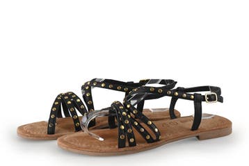 Lazamani Sandalen in maat 39 Zwart, Verzenden, Zwart, Lazamani, Sandalen of Muiltjes