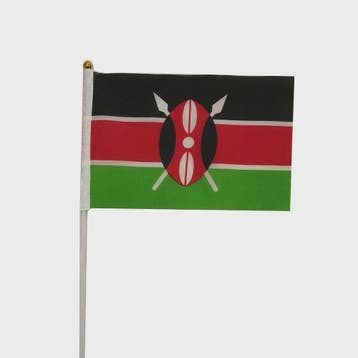 Kleine Kenia Handvlag 14x21cm - Keniaanse Nationale Vlag, Verzenden, Nieuw
