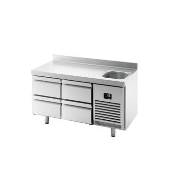 GGM Gastro | Koelwerkbank PREMIUM PLUS - 1468x600mm - 250 |, Verzenden, Nieuw in verpakking, RVS Meubilair